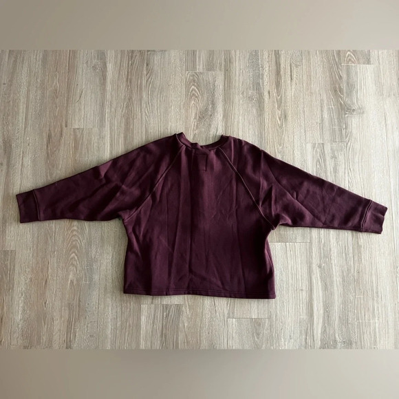 NWOT Madewell Women’s MWL Betterterry Henley Sweatshirt Monor Purple Size Small - Picture 8 of 8